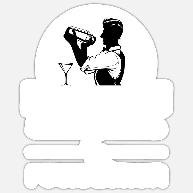 Bartender Mixologist Alcohol Beverages Bartender Sticker size S (10 x 10 cm)