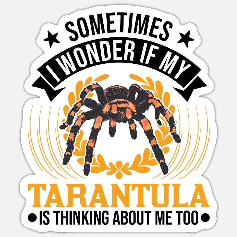Tarantula Spider Tarantula - Sticker size S (10 x 10 cm) - white matte
