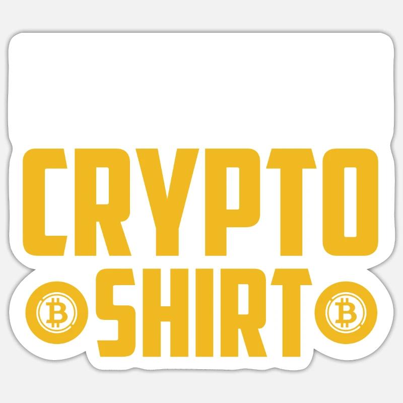 Krypto Kryptowährung Sticker Größe S (10 x 10 cm)