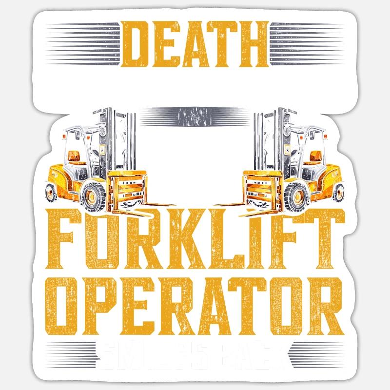 Gabelstaplerfahrer Staplerfahrer Sticker Größe S (10 x 10 cm)