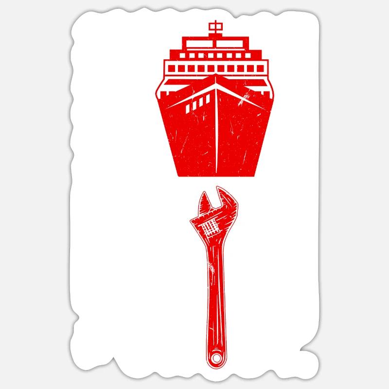 Mechanical Engineer Engineer Job - Sticker size S (10 x 10 cm) - white matte