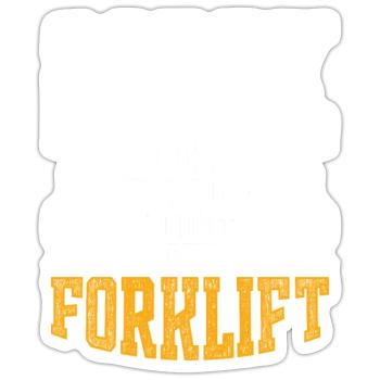 Forklift driver Forklift driver - Sticker size S (10 x 10 cm) - white matte - Front