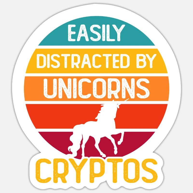 Crypto Cryptocurrency Sticker size S (10 x 10 cm)