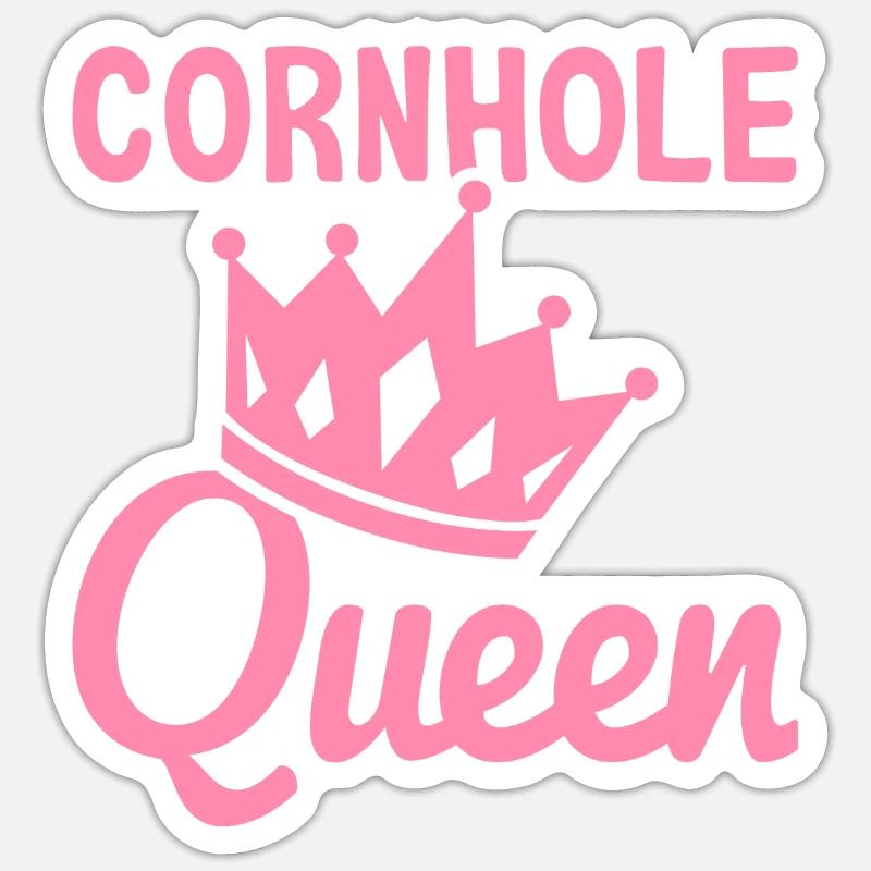 Cornhole Queen Cornhole Maman Corn Hole Sticker taille S (10 x 10 cm)