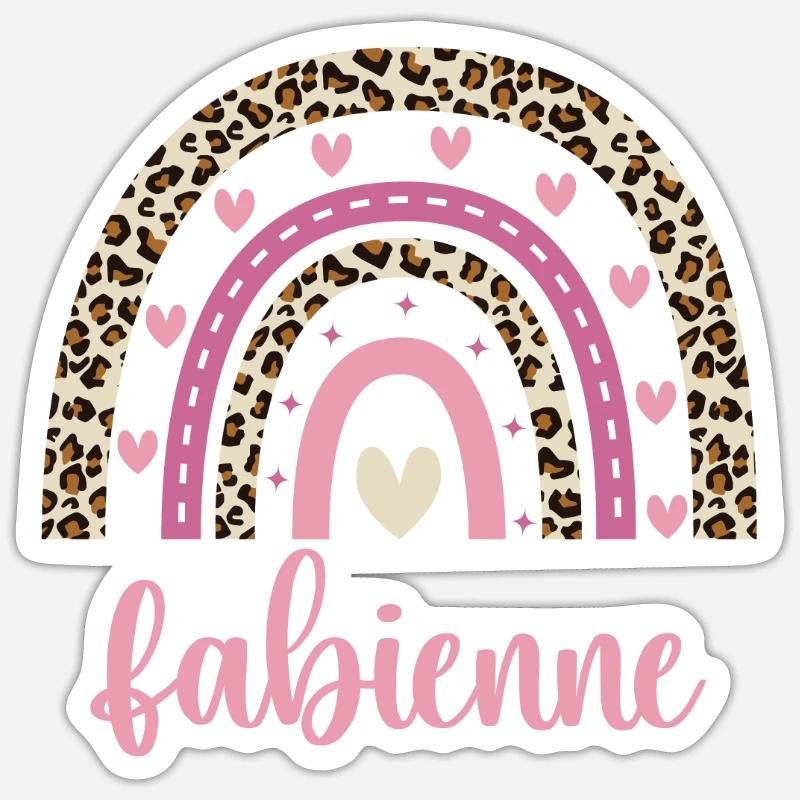 Fabienne Regenbogen Name Geburtstag Fabienne Sticker Größe S (10 x 10 cm)