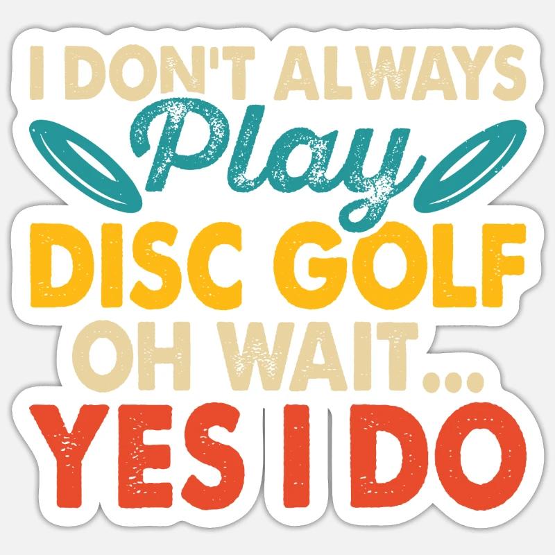 Discgolf Disc Golf Sticker taille S (10 x 10 cm)