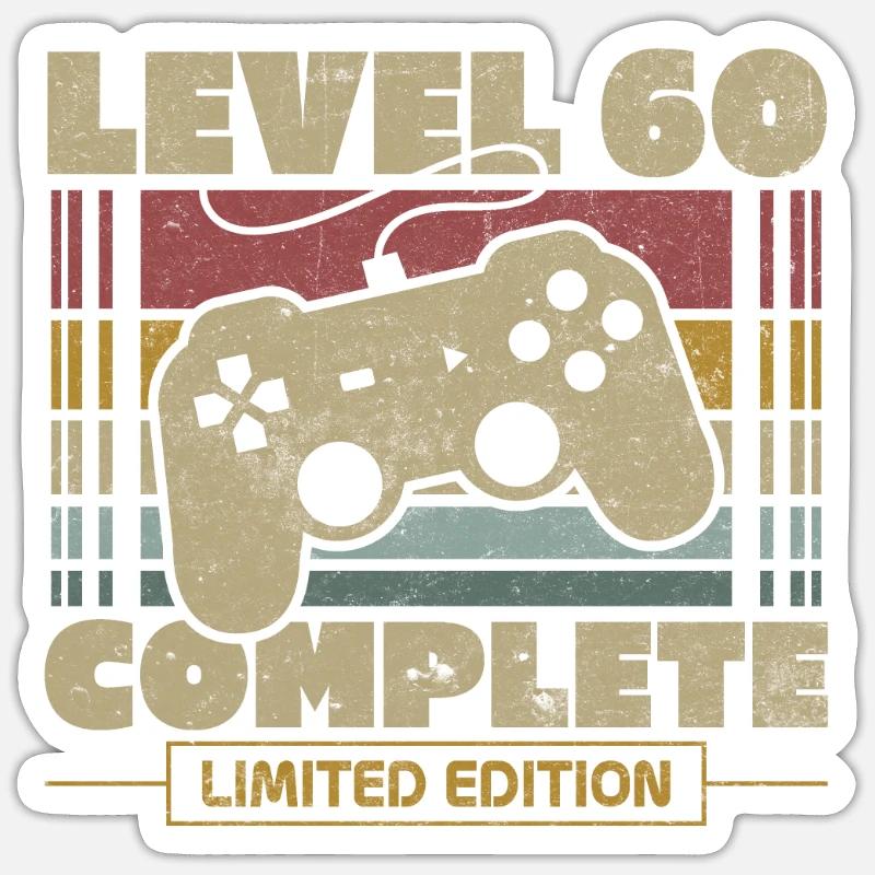 Level 60 complete Sticker size S (10 x 10 cm)