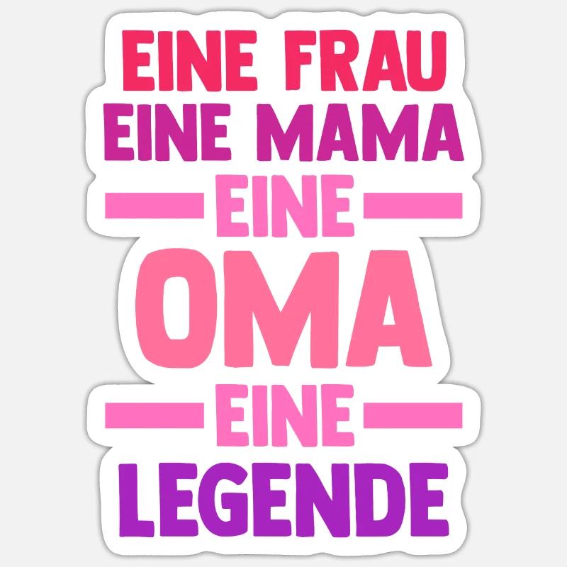 Mutter Großmutter Mama Oma Sticker Größe S (10 x 10 cm)