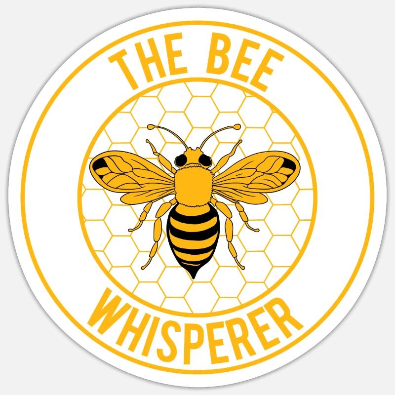 Beekeeper Bees Gift Sticker size S (10 x 10 cm)