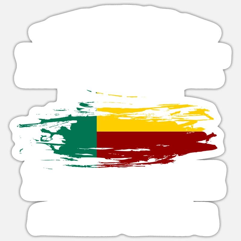 Benin - Sticker size S (10 x 10 cm) - white matte