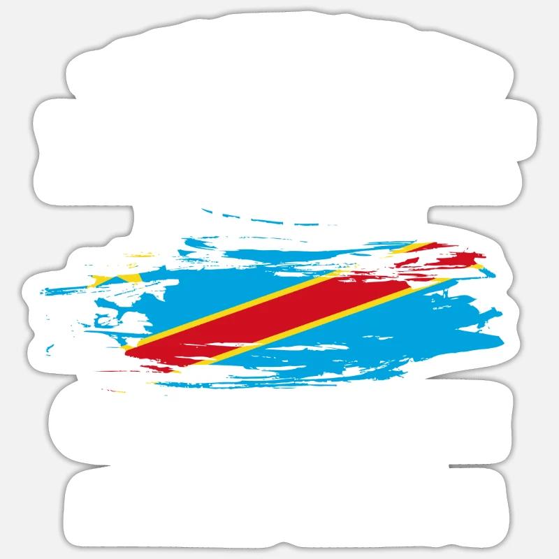 Congo - Sticker size S (10 x 10 cm) - white matte