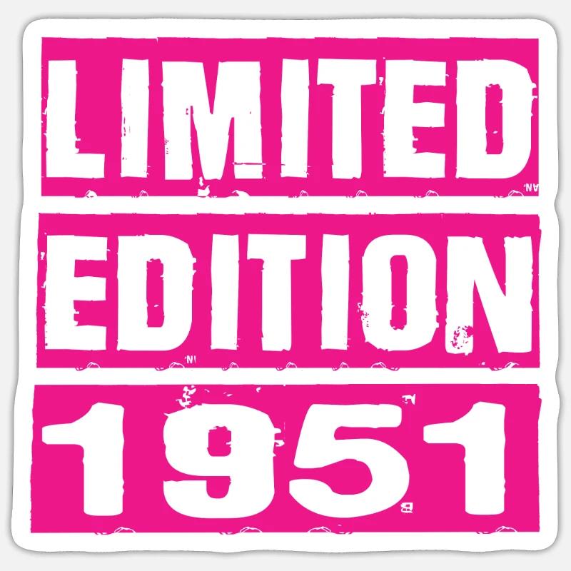 Édition limitée 1951 - Sticker taille S (10 x 10 cm) - blanc mat