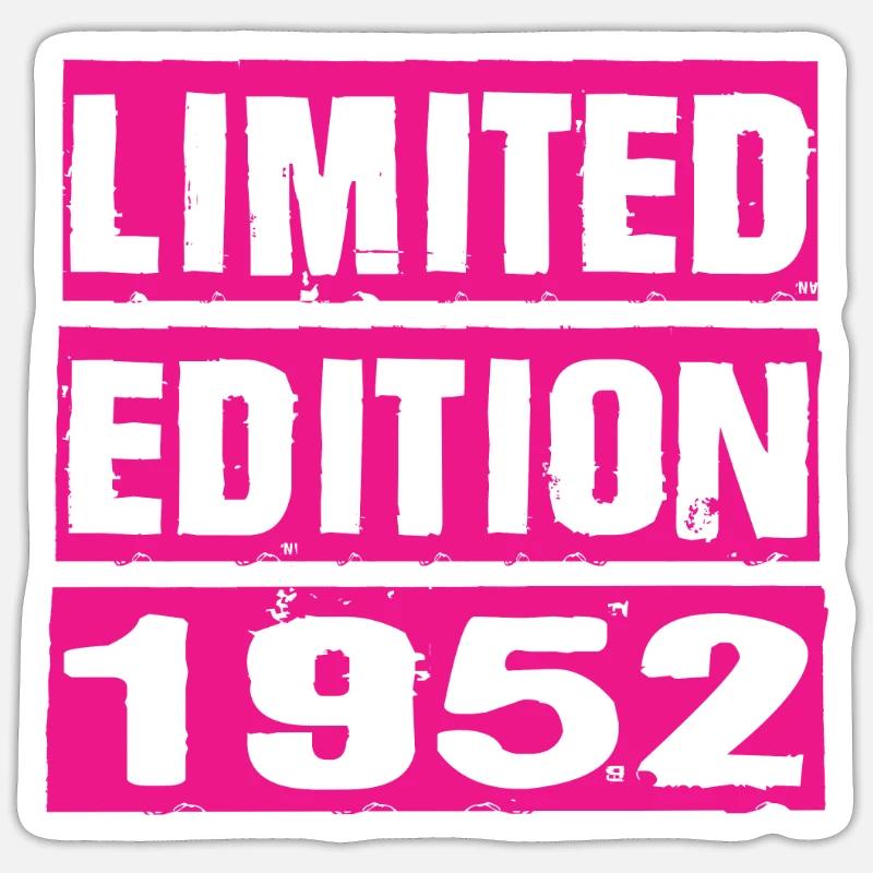 Édition limitée 1952 - Sticker taille S (10 x 10 cm) - blanc mat