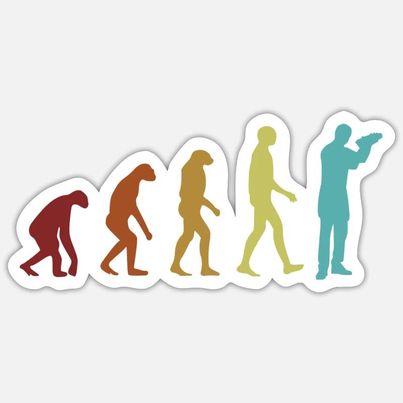 Bartender Evolution Barmann Bartender Mixologist Sticker Größe S (10 x 10 cm)