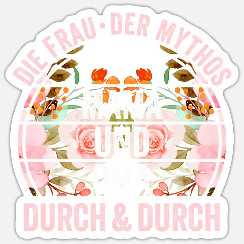 Mutter Großmutter Mama Oma Sticker Größe S (10 x 10 cm)