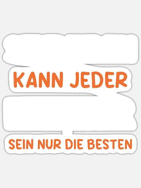 Meister Prüfung Bestanderen Prüfung - Sticker Größe S (10 x 10 cm) - Mattweiß
