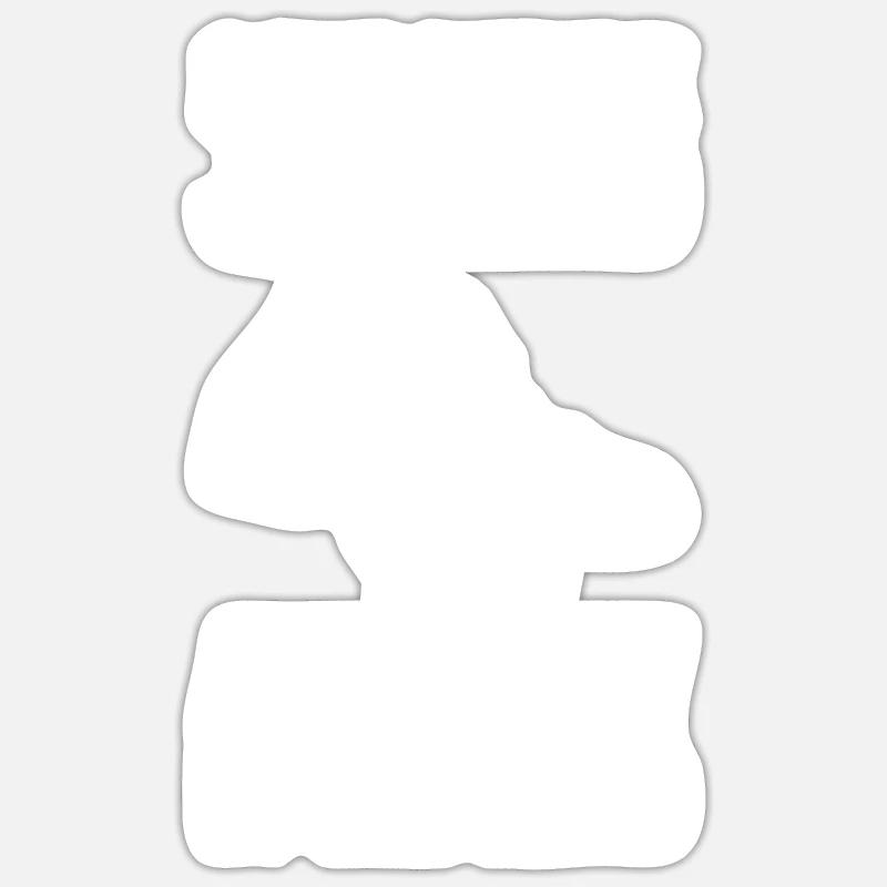 Muay Thai Boxe - Sticker taille S (10 x 10 cm) - blanc mat