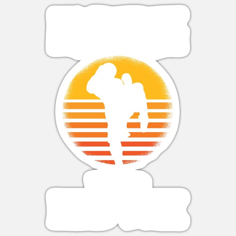 Muay Thai Boxe - Sticker taille S (10 x 10 cm) - blanc mat