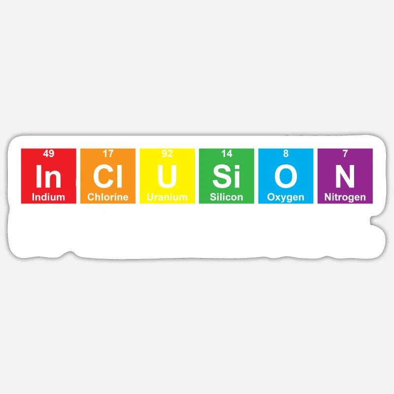 Elementary inclusion Sticker size S (10 x 10 cm)