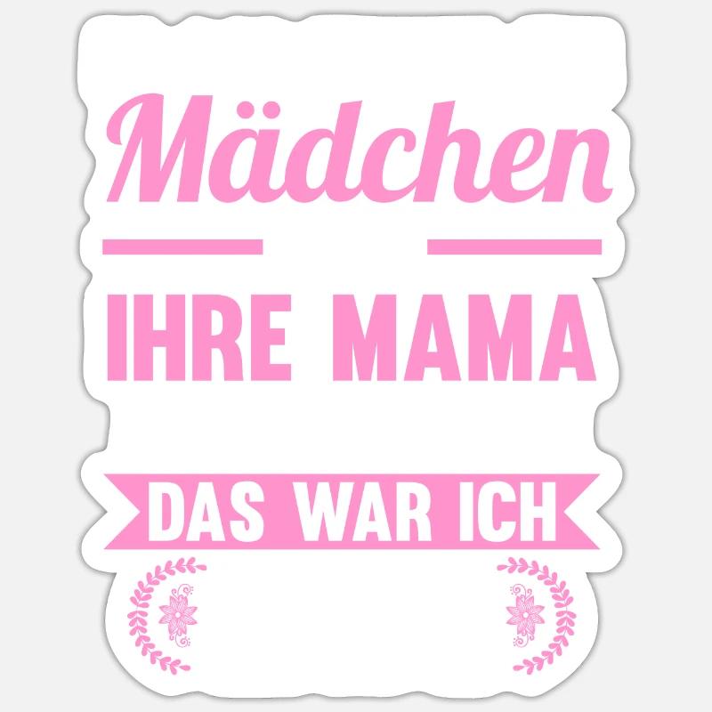 Mama Muttertag Mutter Tochter Sticker Größe S (10 x 10 cm)