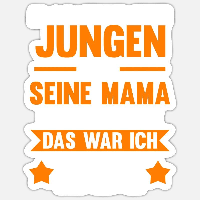 Mama Muttertag Mutter Sohn Sticker Größe S (10 x 10 cm)