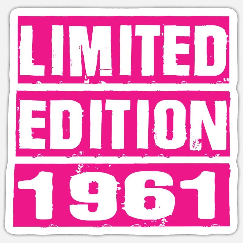 Édition limitée 1961 - Sticker taille S (10 x 10 cm) - blanc mat