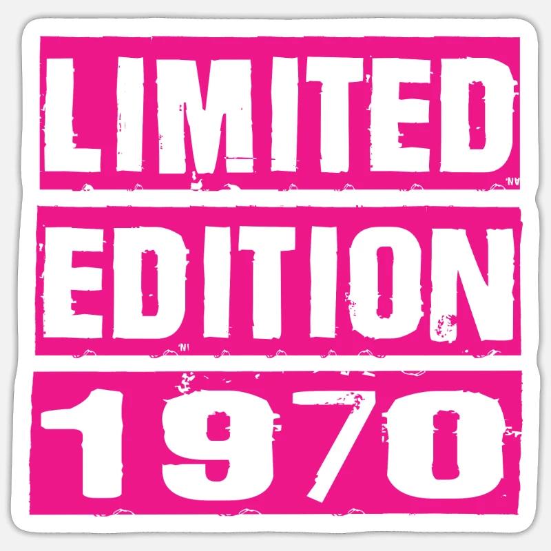 Édition limitée 1970 - Sticker taille S (10 x 10 cm) - blanc mat