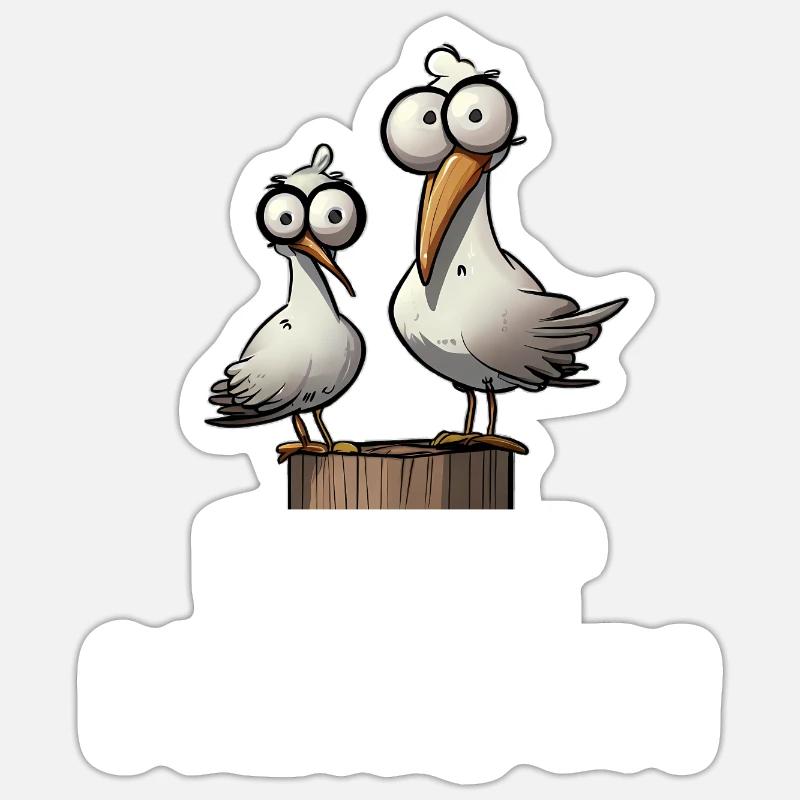Ich Hasse Menschen Geschenkidee - Sticker Größe S (10 x 10 cm) - Mattweiß