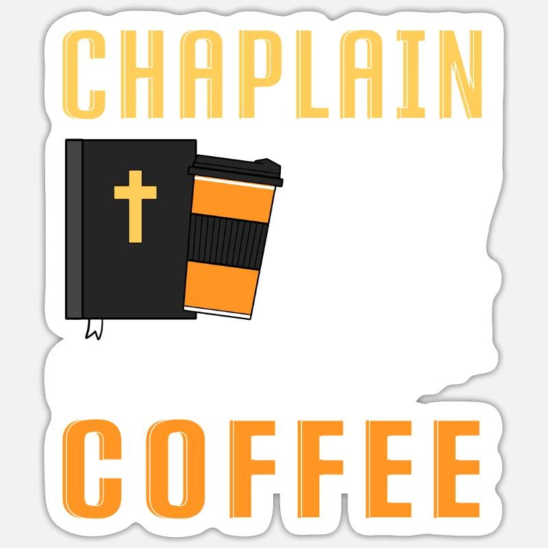Kaplan Pfarrer - Sticker Größe S (10 x 10 cm) - Mattweiß