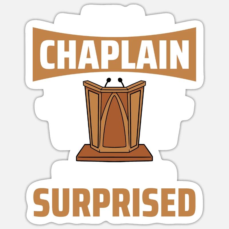 Chaplain Pastor Sticker size S (10 x 10 cm)