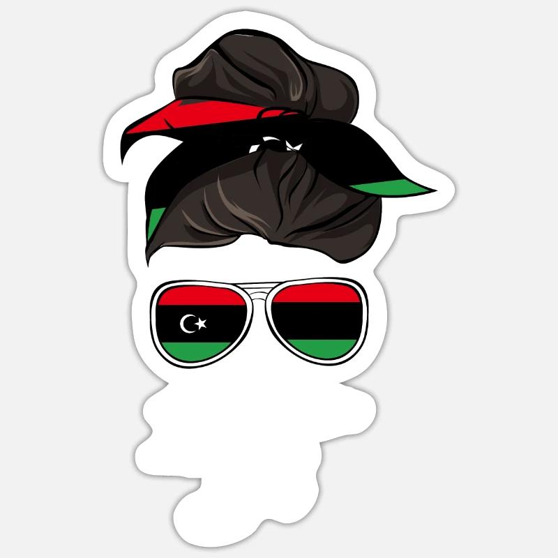 Libye Sticker taille S (10 x 10 cm)