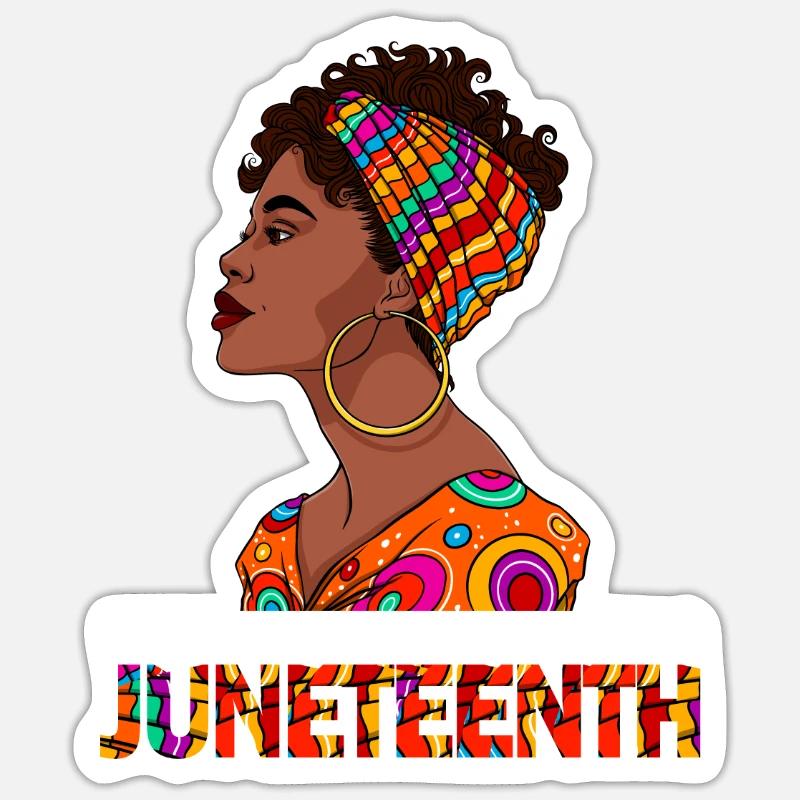 Juneteenth 1865 Remembering My Ancestors Sticker size S (10 x 10 cm)