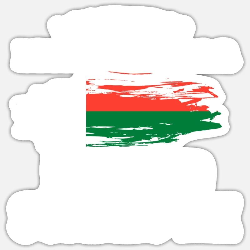 Malawi - Sticker taille S (10 x 10 cm) - blanc mat