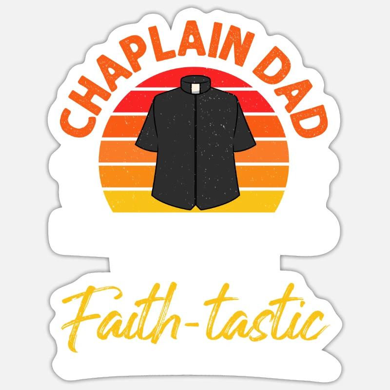Chaplain Parish Priest Sticker size S (10 x 10 cm)