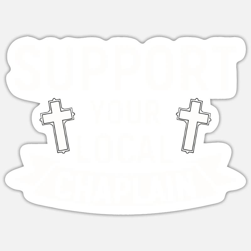 Chaplain Parish Priest Sticker size S (10 x 10 cm)