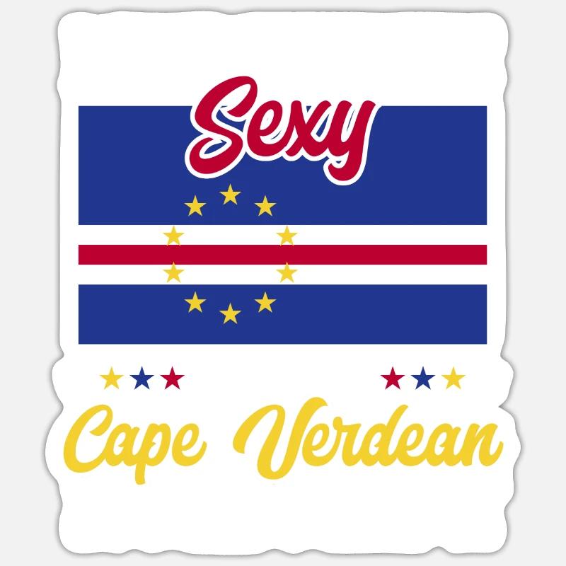Drapeau du Cap-Vert Drapeau du Cap-Vert Sticker taille S (10 x 10 cm)