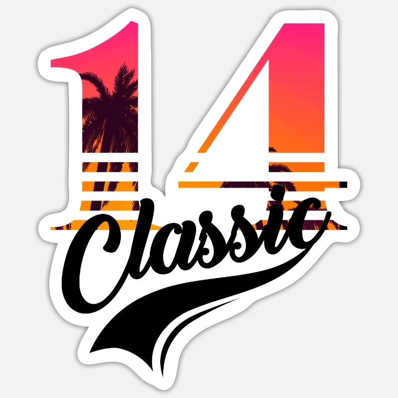 Issue 14 - 14th anniversary - Sticker size S (10 x 10 cm) - white matte