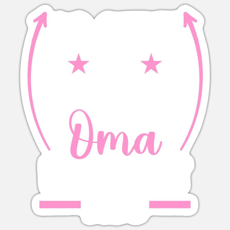 Großmutter Beste Oma - Sticker Größe S (10 x 10 cm) - Mattweiß