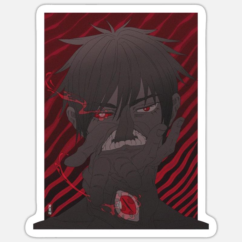 Parasite - Sticker taille S (10 x 10 cm) - blanc mat
