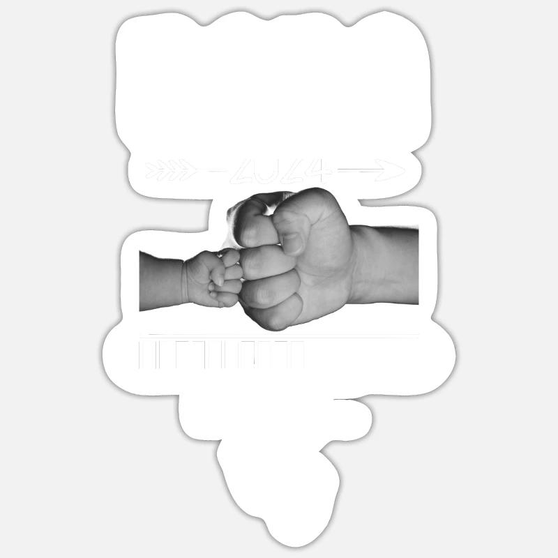 Papa 2024 Loading - Sticker Größe S (10 x 10 cm) - Mattweiß