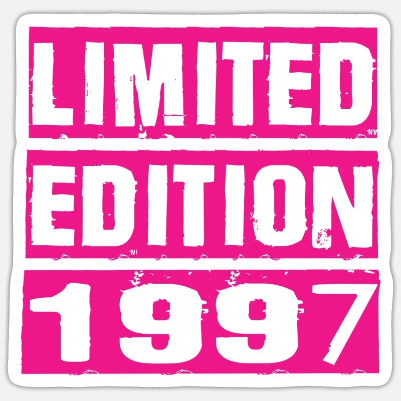 Édition limitée 1997 - Sticker taille S (10 x 10 cm) - blanc mat