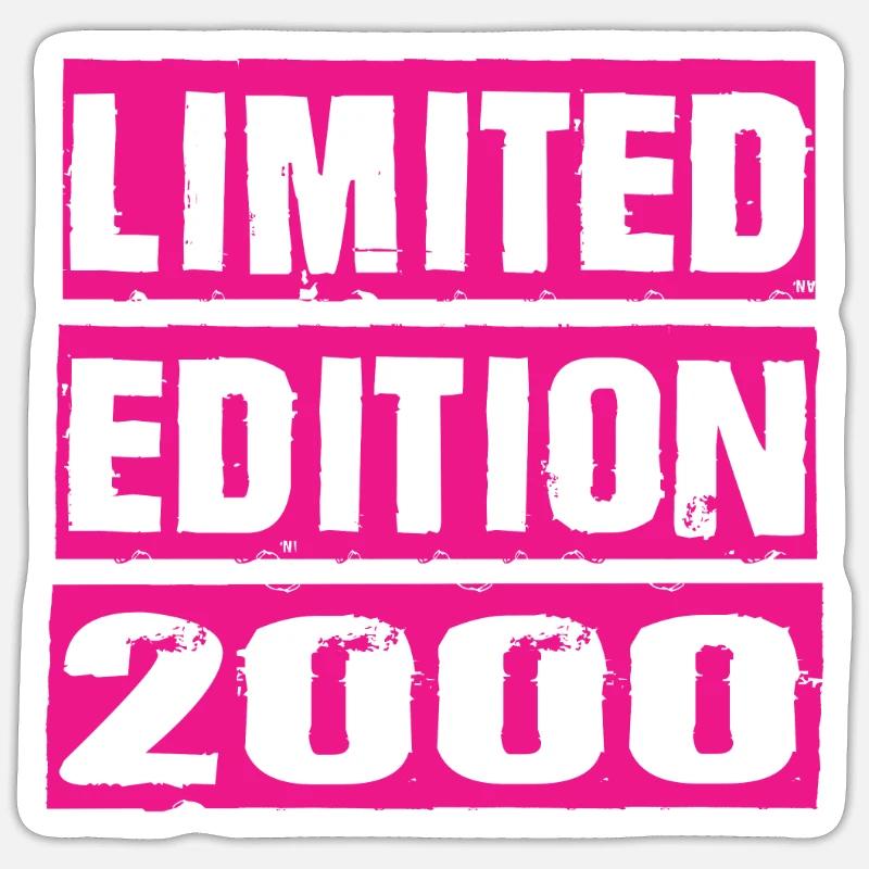 Limited Edition 2000 - Sticker Größe S (10 x 10 cm) - Mattweiß