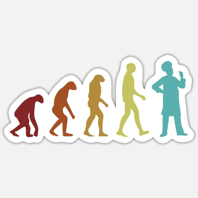 Baker Evolution Hobby Baker Bakery Confectioner Sticker size S (10 x 10 cm)