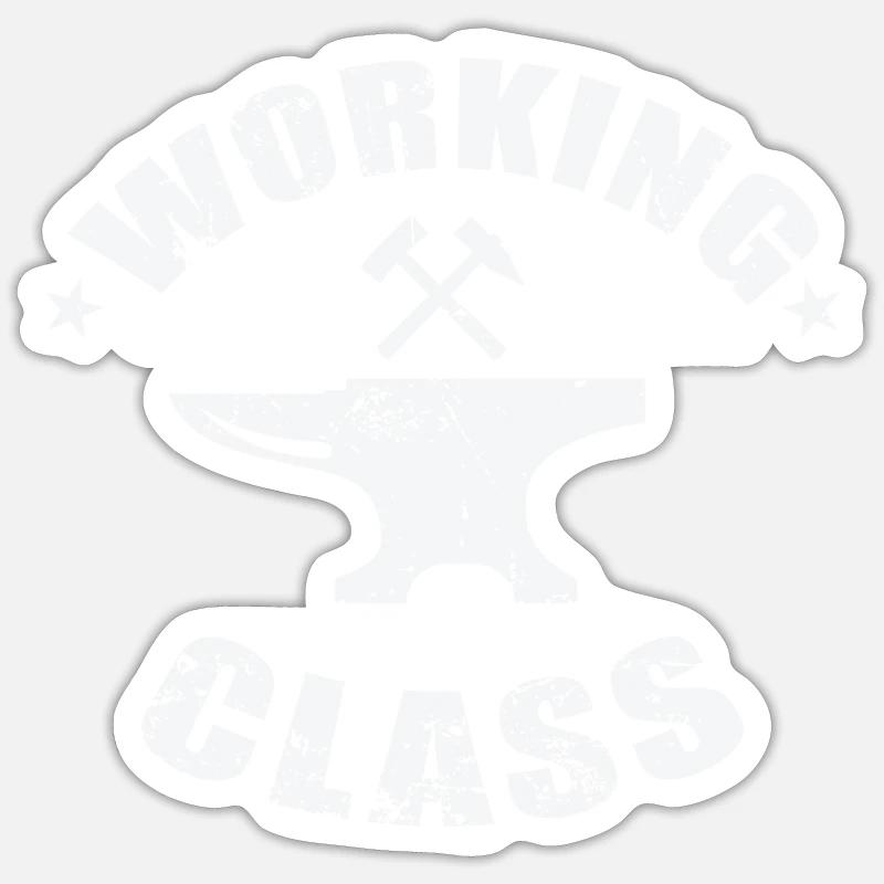 Working Class Metallbauer Beruf Sticker Größe S (10 x 10 cm)