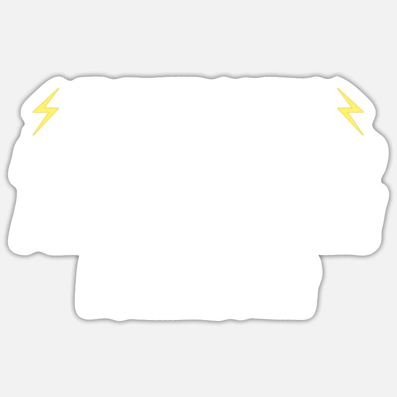 Prähistorische Vorläufer Elektroauto E-Auto - Sticker Größe S (10 x 10 cm) - Mattweiß