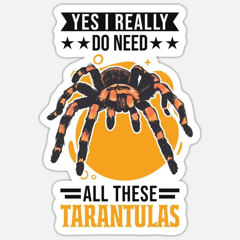Tarantel Geschenk Spinne Tarantula Sticker Größe S (10 x 10 cm)