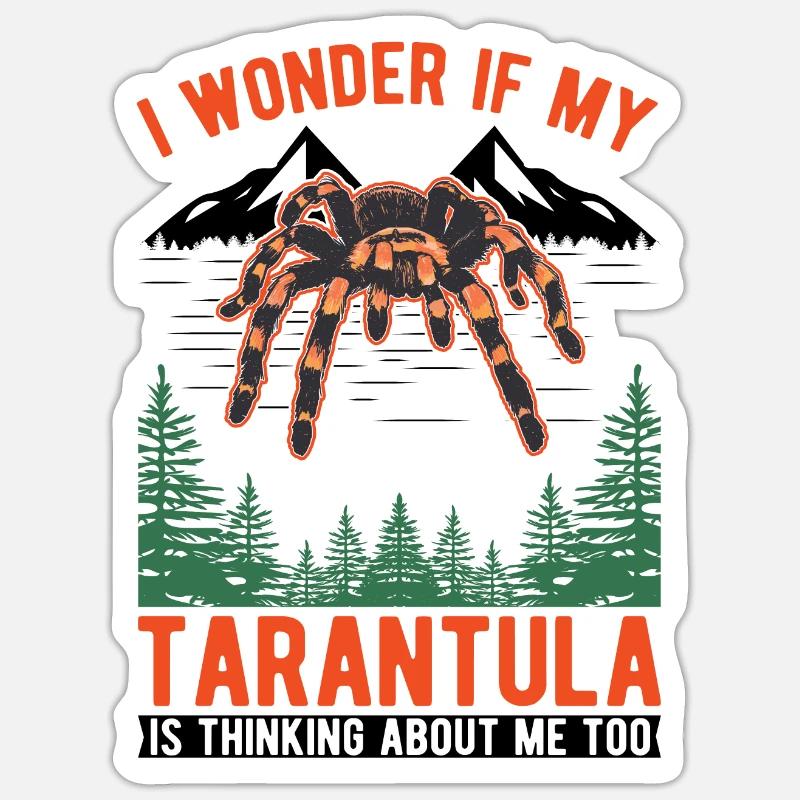 Tarentule Araignée Tarentule - Sticker taille S (10 x 10 cm) - blanc mat