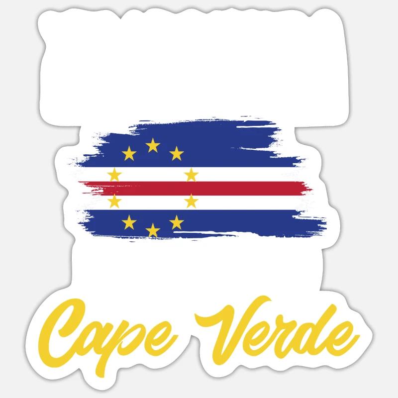 Drapeau du Cap-Vert Drapeau du Cap-Vert Sticker taille S (10 x 10 cm)