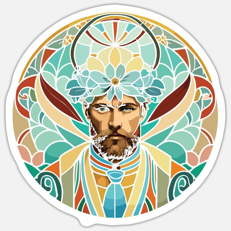 Hippy - Sticker size S (10 x 10 cm) - white matte