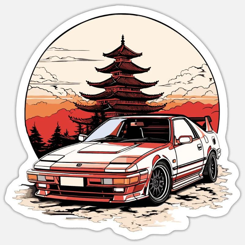JDM Graphic Tee Sticker Größe S (10 x 10 cm)